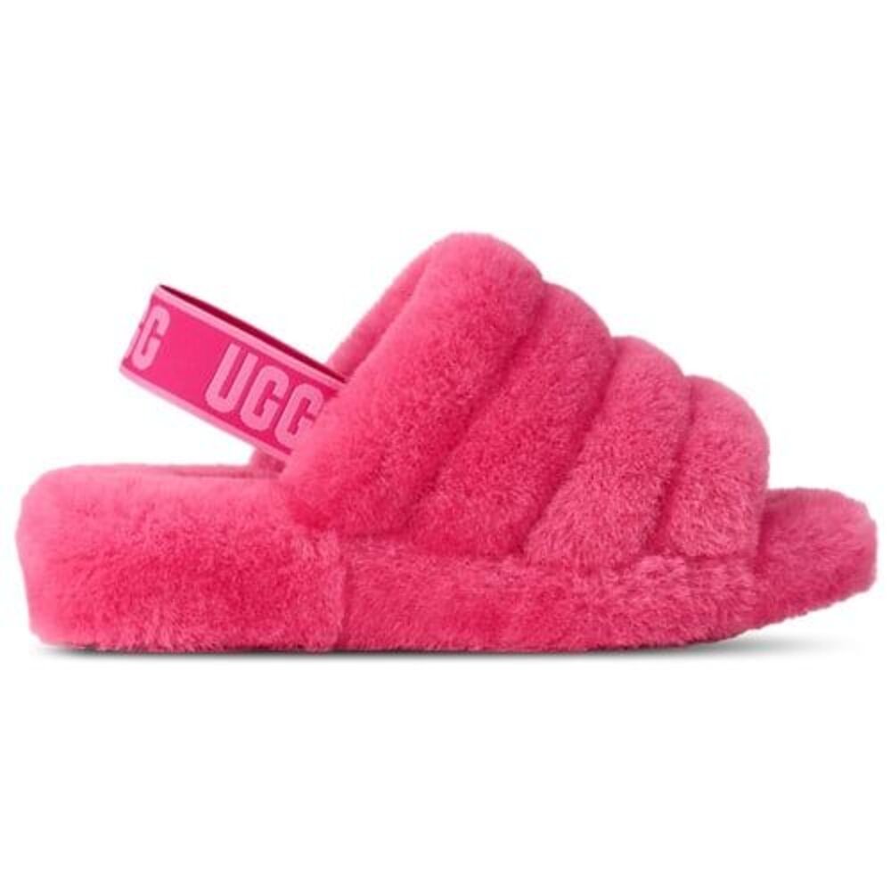 UGG Pink Fluffy Yeah Slides Sandals Toddler Sz 11